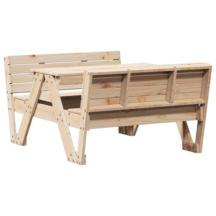 Piknikbord for barn 88x122x58 cm heltre furu