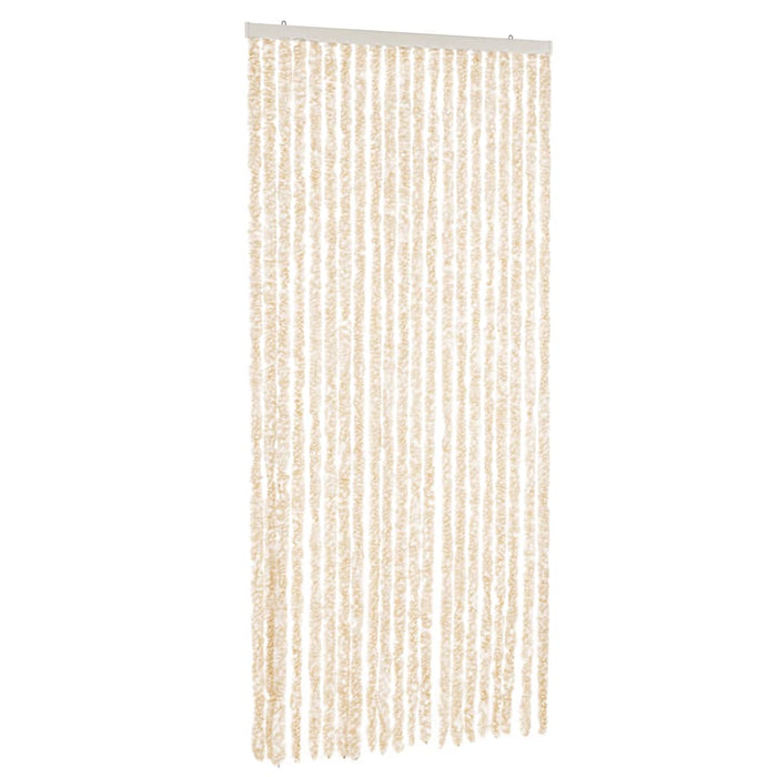 Fluegardin beige og hvit 56x185 cm chenille