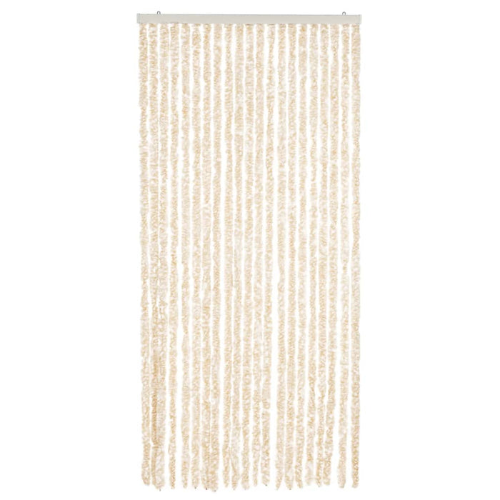 Fluegardin beige og hvit 56x185 cm chenille