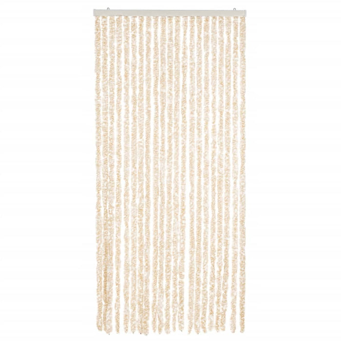 Fluegardin beige og hvit 90x200 cm chenille