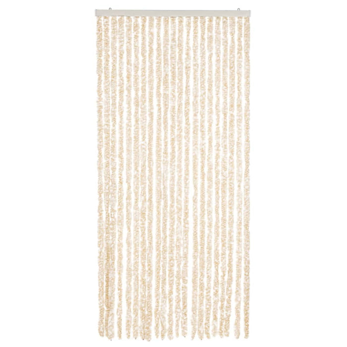 Fluegardin beige og hvit 90x220 cm chenille