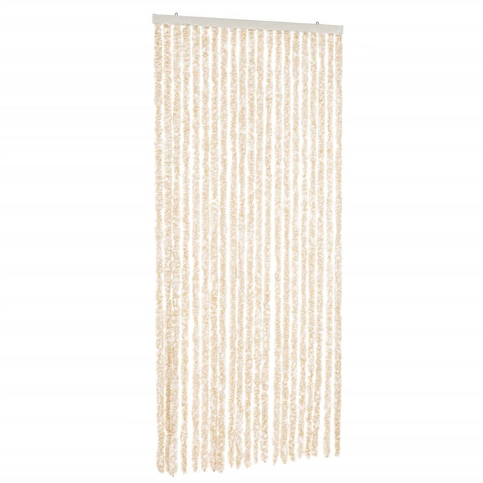 Fluegardin beige og hvit 100x220 cm chenille