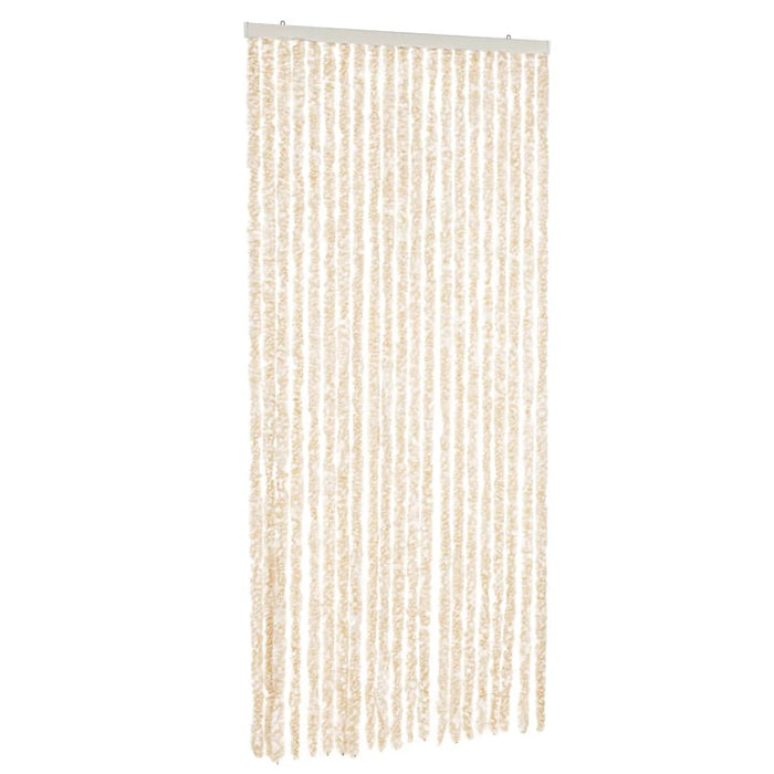 Fluegardin beige og hvit 100x230 cm chenille