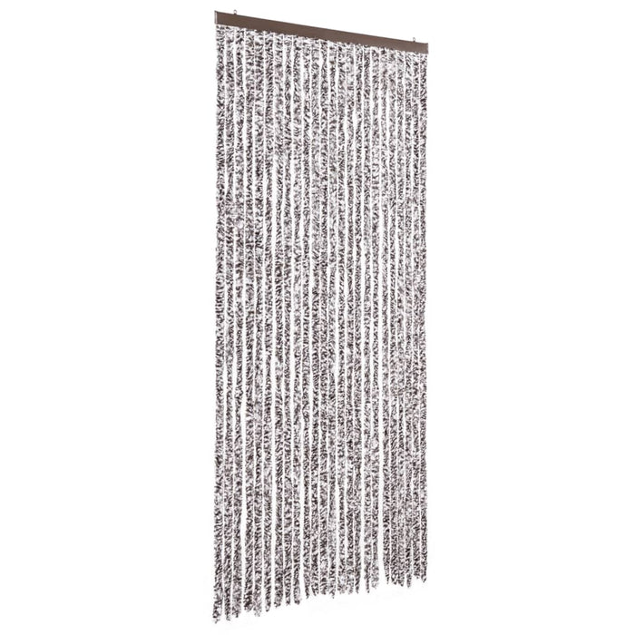 Fluegardin brun og beige 100x200 cm chenille