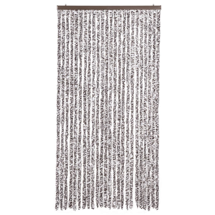 Fluegardin brun og beige 100x200 cm chenille