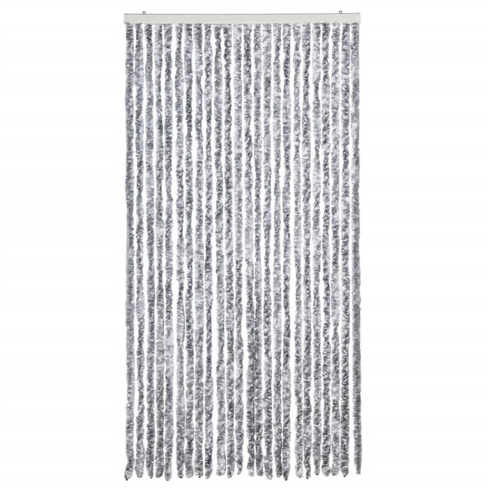 Fluegardin hvit og grå 100x230 cm chenille