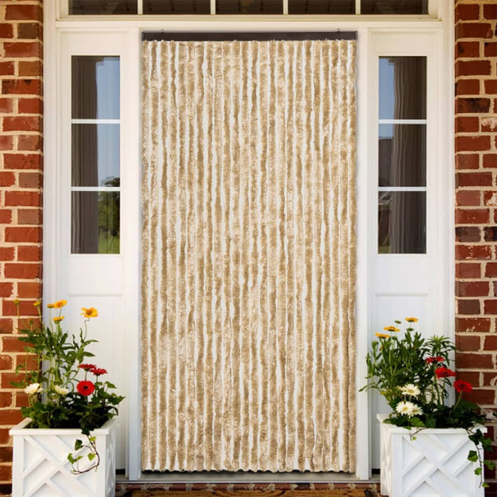 Fluegardin beige 100x200 cm chenille