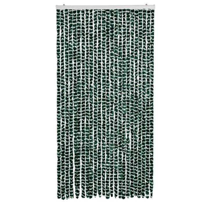 Fluegardin grønn og hvit 100x230 cm chenille