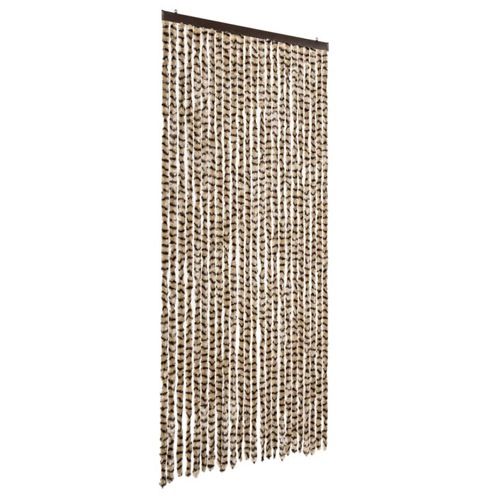 Fluegardin beige og brun 100x200 cm chenille