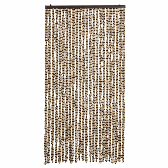 Fluegardin beige og brun 100x200 cm chenille