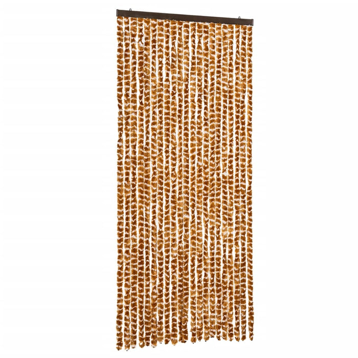 Fluegardin oker og hvit 90x200 cm chenille