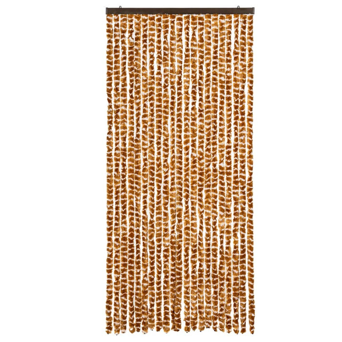 Fluegardin oker og hvit 90x200 cm chenille