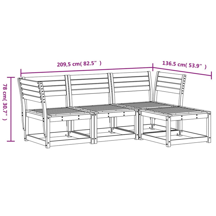 Hagesofagruppe 4 deler hvit heltre furu