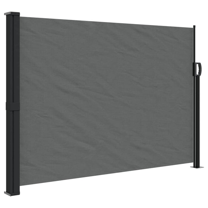 Uttrekkbar sidemarkise antrasitt 140x300 cm