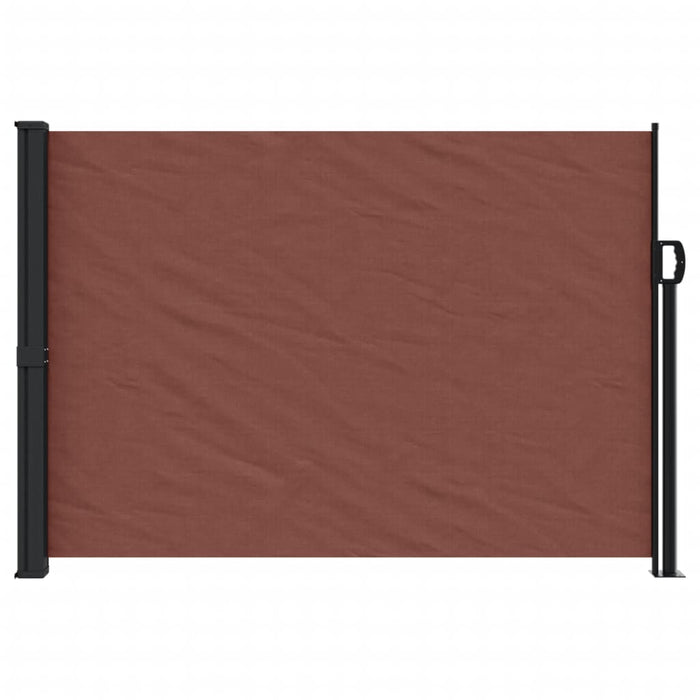 Uttrekkbar sidemarkise 140x600 cm brun