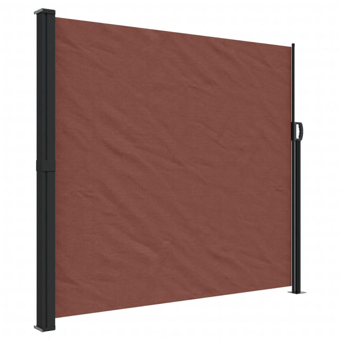 Uttrekkbar sidemarkise 180x600 cm brun