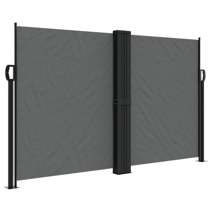 Uttrekkbar sidemarkise 140x600 cm antrasitt