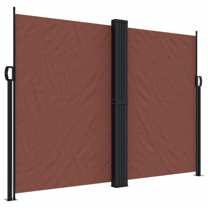 Uttrekkbar sidemarkise 180x600 cm brun