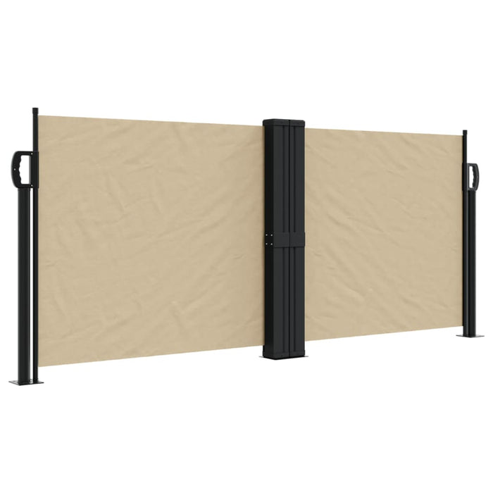 Uttrekkbar sidemarkise 100x1000 cm beige