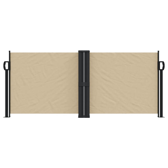 Uttrekkbar sidemarkise 100x1000 cm beige