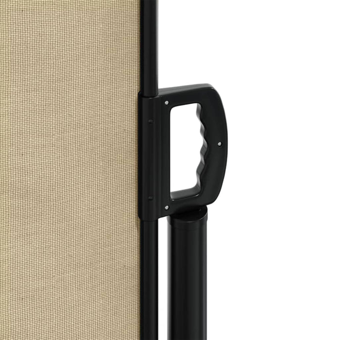 Uttrekkbar sidemarkise 100x1000 cm beige