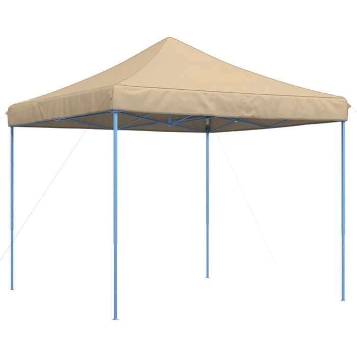 Sammenleggbart partytelt pop-up beige 292x292x315 cm