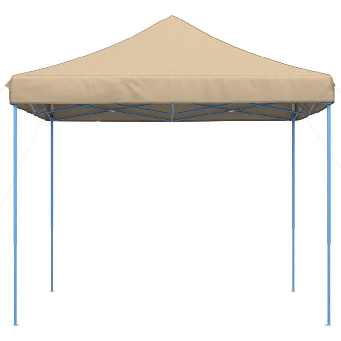 Sammenleggbart partytelt pop-up beige 292x292x315 cm