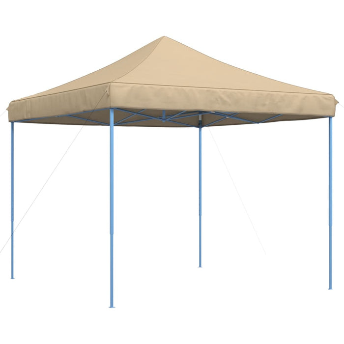 Sammenleggbart partytelt pop-up beige 292x292x315 cm