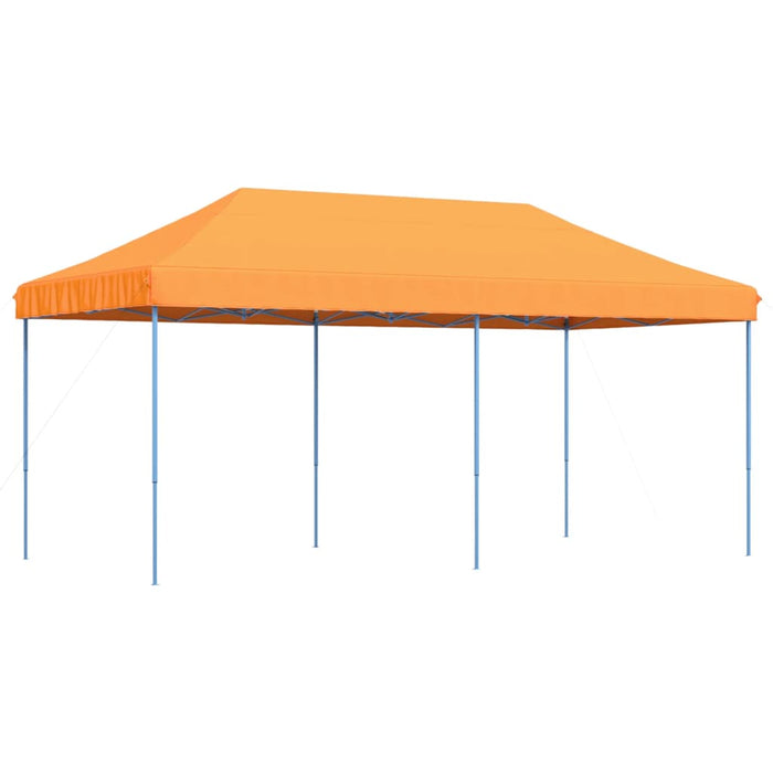 Sammenleggbart partytelt pop-up oransje 580x292x315 cm