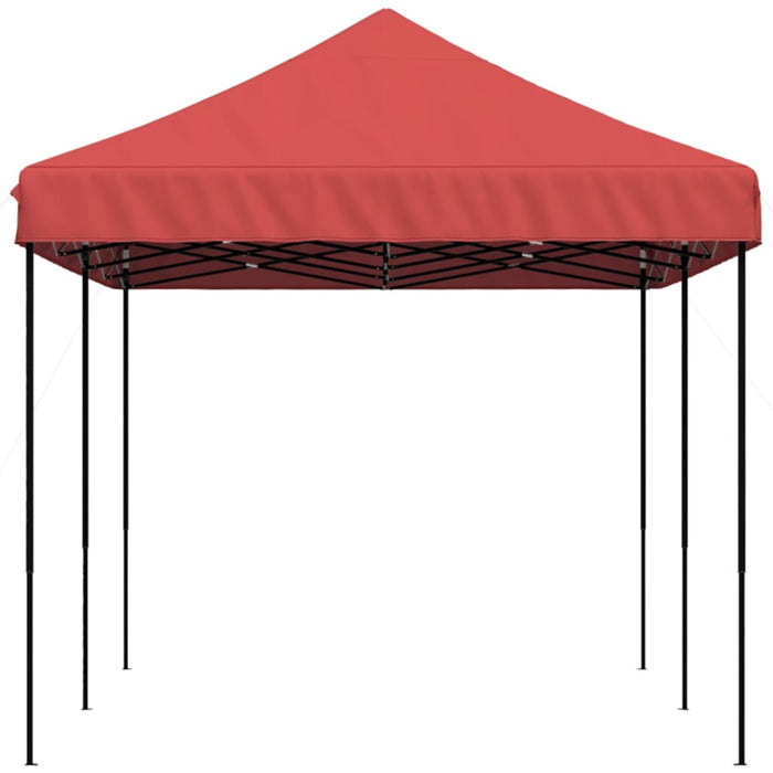 Sammenleggbart partytelt pop-up burgunder 580x292x315 cm