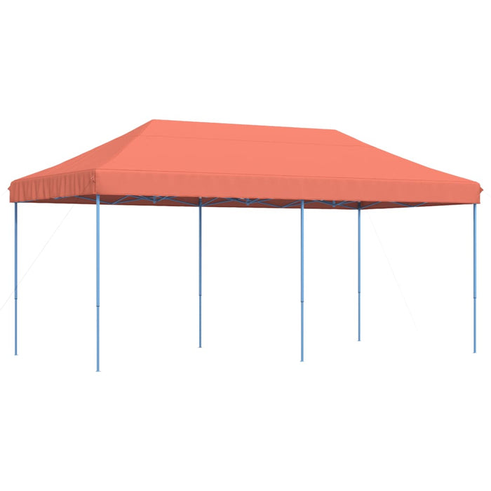 Sammenleggbart partytelt pop-up terrakotta 580x292x315 cm