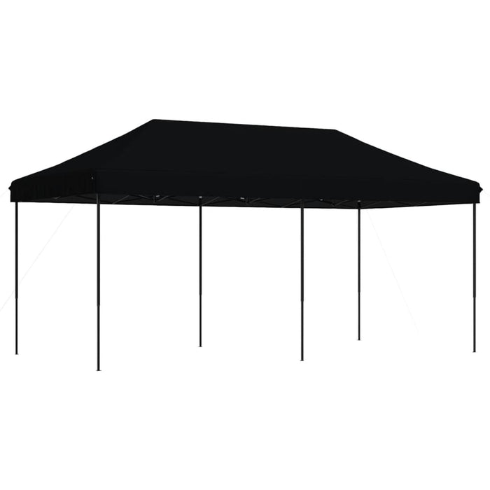 Sammenleggbart partytelt pop-up svart 580x292x315 cm