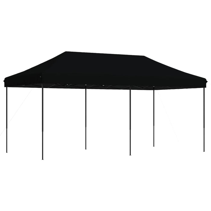 Sammenleggbart partytelt pop-up svart 580x292x315 cm