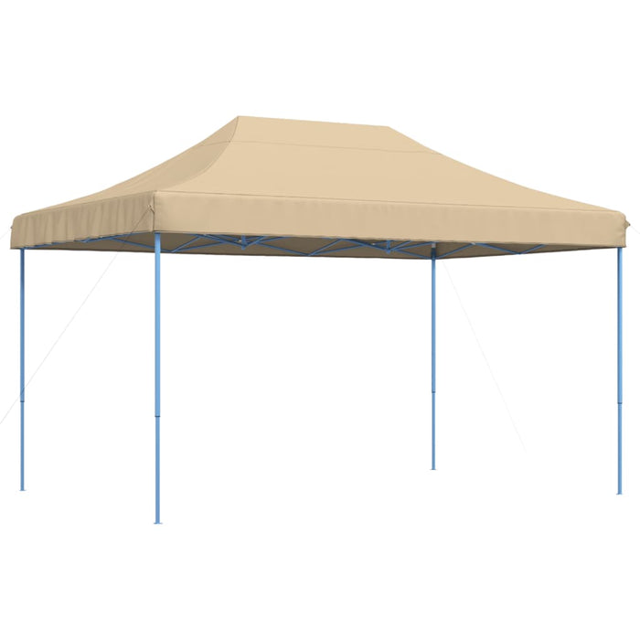 Sammenleggbart partytelt pop-up beige 440x292x315 cm