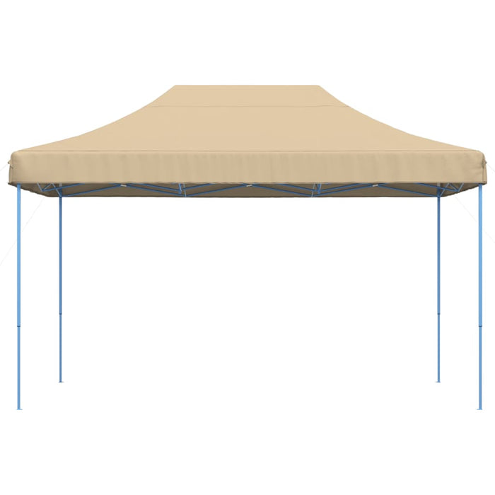 Sammenleggbart partytelt pop-up beige 440x292x315 cm