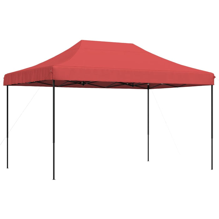 Sammenleggbart partytelt pop-up burgunder 440x292x315 cm