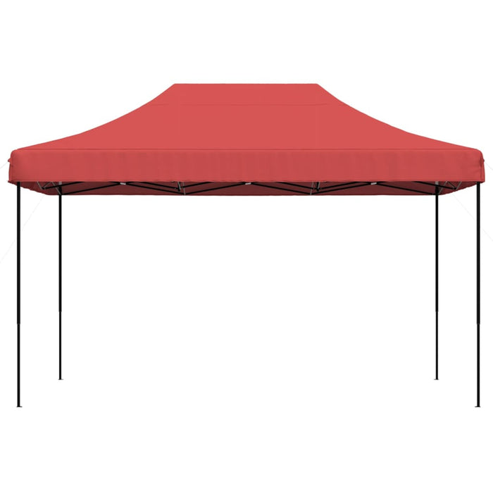 Sammenleggbart partytelt pop-up burgunder 440x292x315 cm