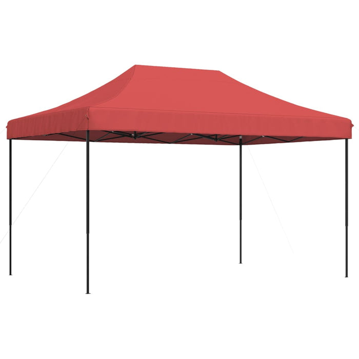 Sammenleggbart partytelt pop-up burgunder 440x292x315 cm