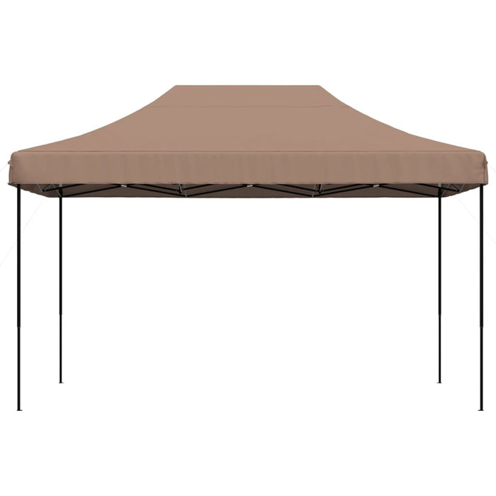 Sammenleggbart partytelt pop-up brun 440x292x315 cm