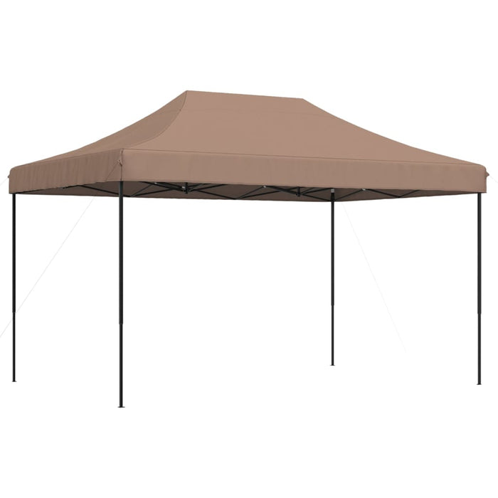 Sammenleggbart partytelt pop-up brun 440x292x315 cm