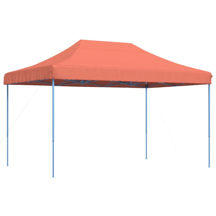 Sammenleggbart partytelt pop-up terrakotta 440x292x315 cm