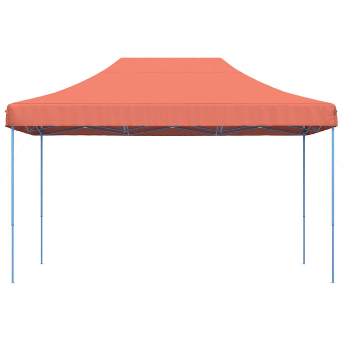 Sammenleggbart partytelt pop-up terrakotta 440x292x315 cm