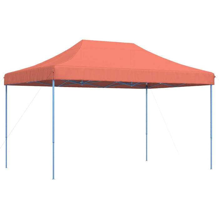 Sammenleggbart partytelt pop-up terrakotta 440x292x315 cm