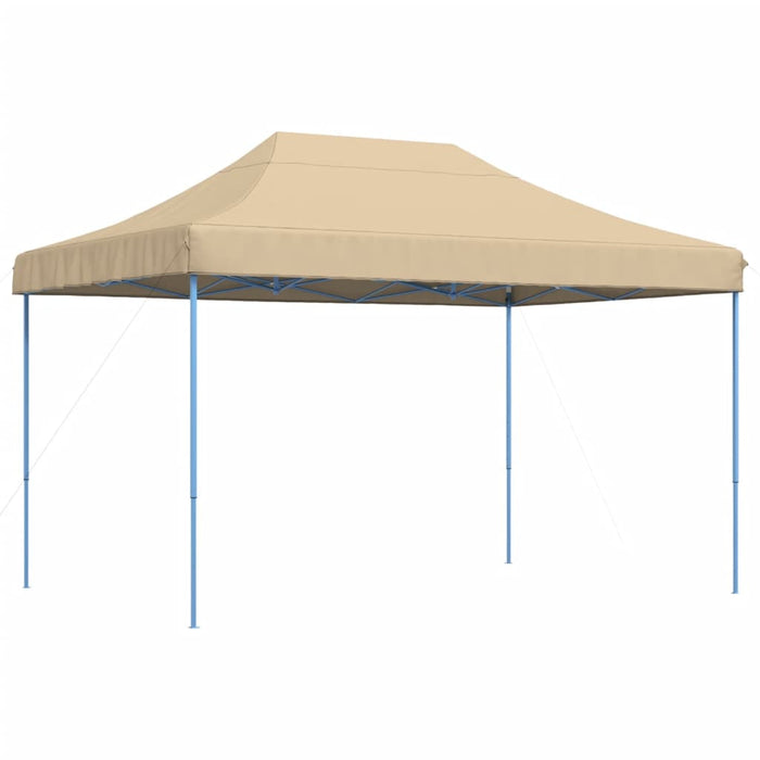 Sammenleggbart partytelt pop-up beige 410x279x315 cm