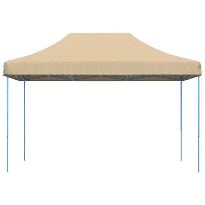 Sammenleggbart partytelt pop-up beige 410x279x315 cm