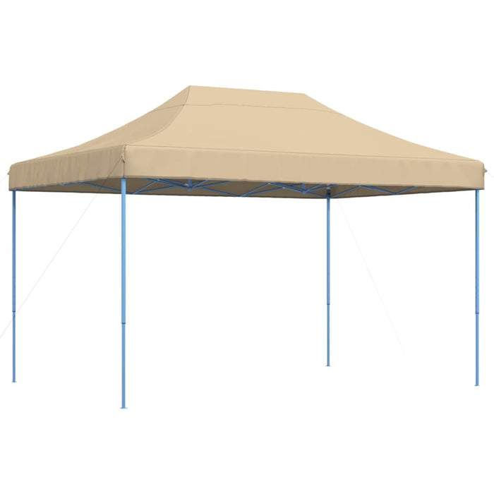 Sammenleggbart partytelt pop-up beige 410x279x315 cm