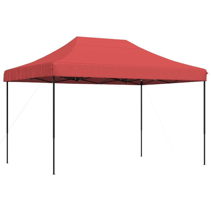 Sammenleggbart partytelt pop-up burgunder 410x279x315 cm