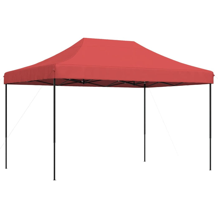 Sammenleggbart partytelt pop-up burgunder 410x279x315 cm