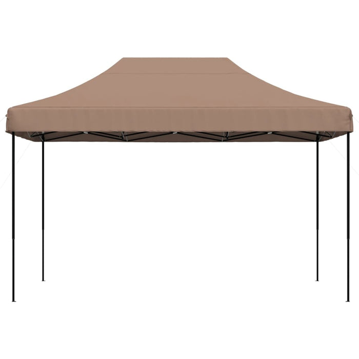 Sammenleggbart partytelt pop-up brun 410x279x315 cm