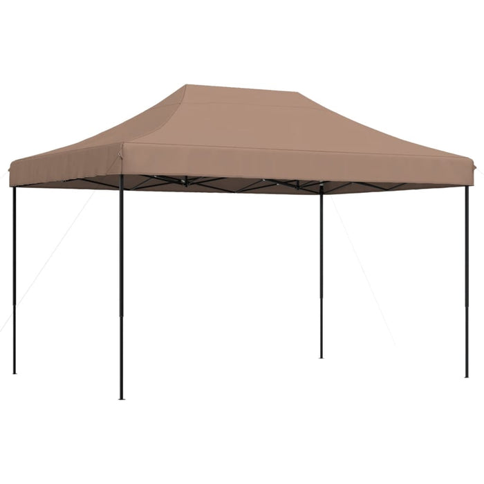 Sammenleggbart partytelt pop-up brun 410x279x315 cm